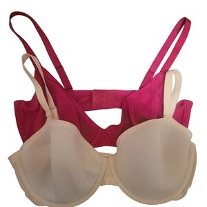 CUUP Pink and Cream Bras